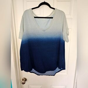 Blue Gradient Women's Top